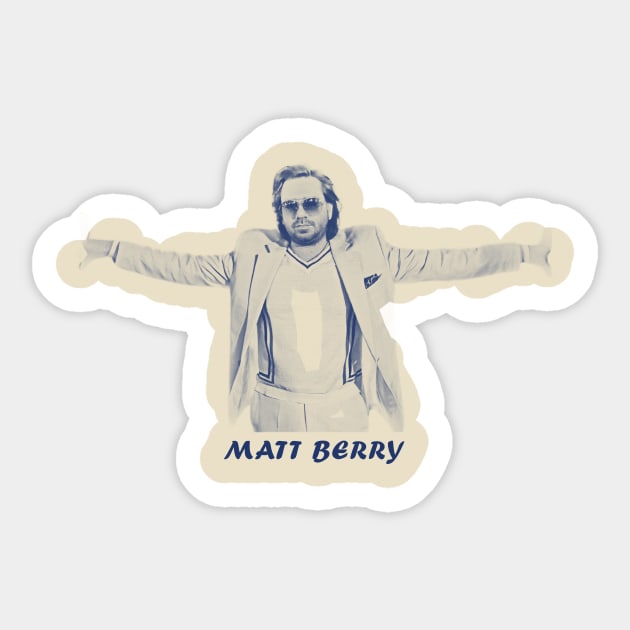 Matt berry Vintage Sticker by Enzy Diva